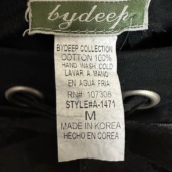 Black Distressed Look Denim Medium Skirt - Picture 5 of 6